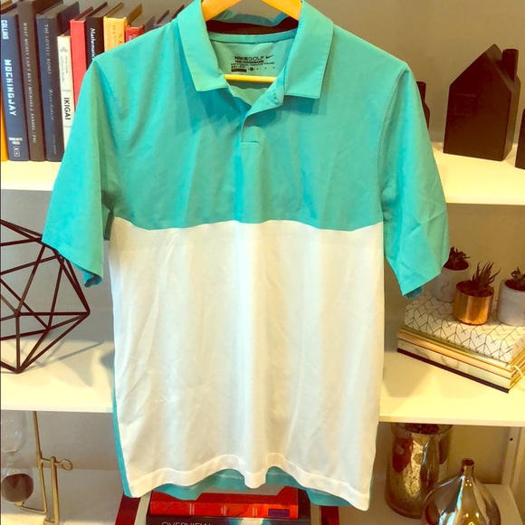 Nike Other - Nike Golf Tour Performance men’s shirt, teal/white